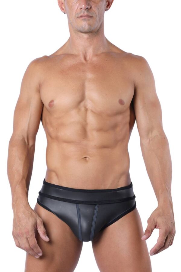 CellBlock13 Fasten Neoprene Jock Brief CBU357 Black