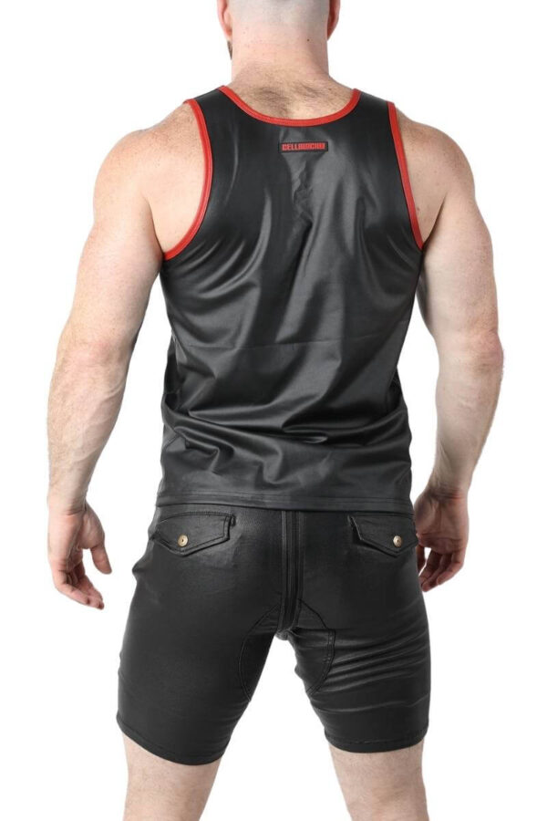 CellBlock13 Anti-Chrome Vegan Leather Tank Top - Image 7